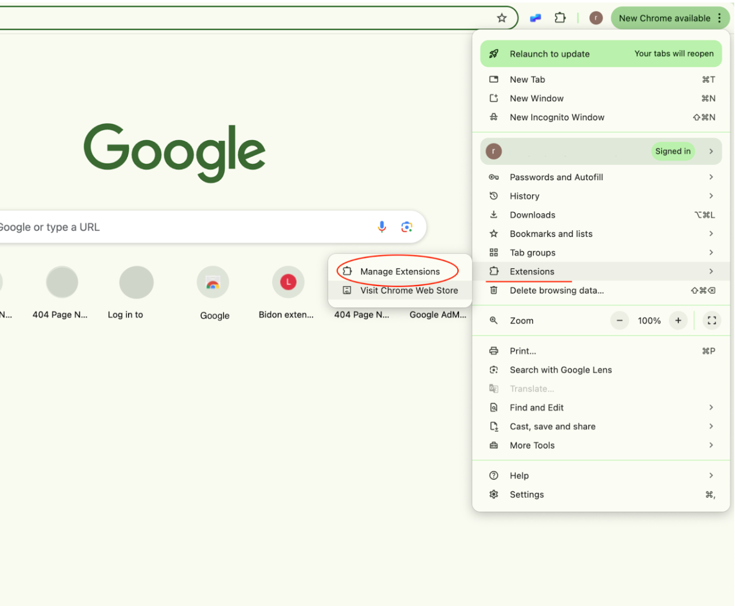 Install the Bidon Extension in Chrome.