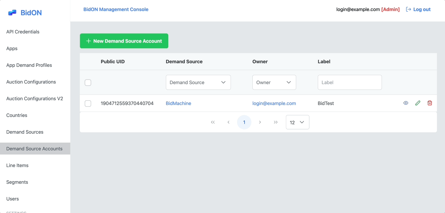 AppLovin Demand Source Account Creation